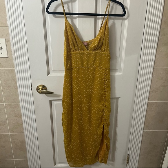 LeRumi Polka Dot Midi Dress - Size Small - Picture 4 of 8